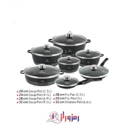 سرویس قابلمه گرانیتی 14 پارچ لایف اسمایل مدل LIFEP7